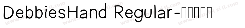 DebbiesHand Regular字体转换